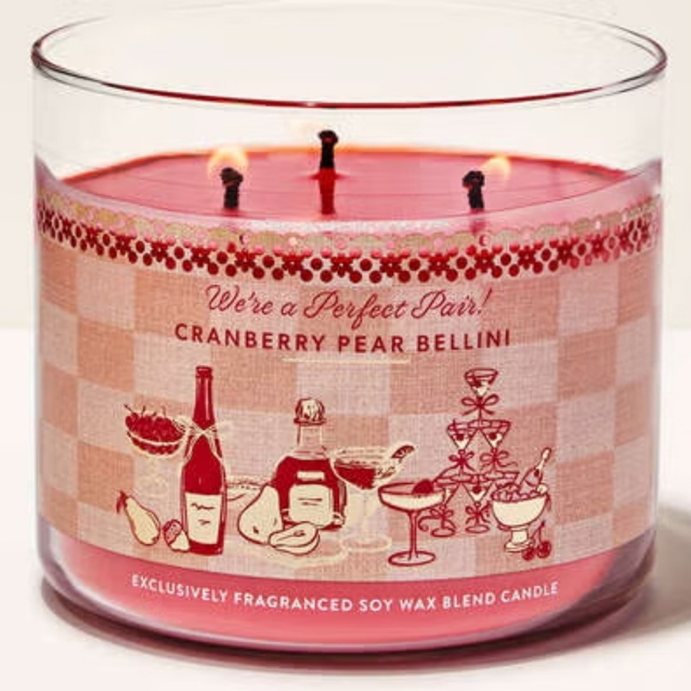 Bath & Body Works Cranberry Pear Bellini Scented Candle